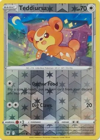 Astral Radiance Teddiursa #122/189 reverse holo